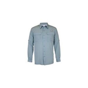Habit Fishing Shirt Mens 2XL Tourmaline Blue Mason Shoals UPF 40+ Vented L/S